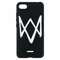 Чехол для Xiaomi Redmi 6A Graffiti Watch Dogs logo-PrintSalon Чехол для Xiaomi Redmi 6A Graffiti Watch Dogs logo