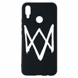 Чехол для Huawei P Smart Plus 2018 Graffiti Watch Dogs logo - PrintSalon