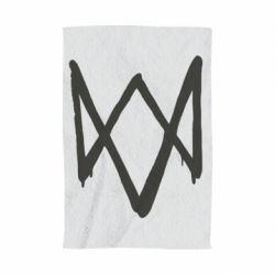Полотенце с принтом Graffiti Watch Dogs logo-PrintSalon Полотенце с принтом Graffiti Watch Dogs logo