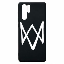 Чехол для Huawei P30 Pro Graffiti Watch Dogs logo - PrintSalon