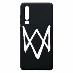 Чехол для Huawei P30 Graffiti Watch Dogs logo