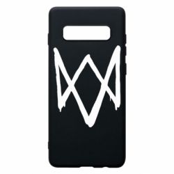 Чехол для Samsung S10+ Graffiti Watch Dogs logo - PrintSalon