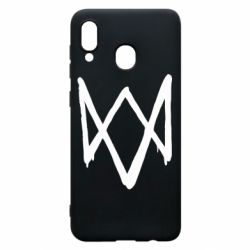 Чохол для Samsung A20 Graffiti Watch Dogs logo