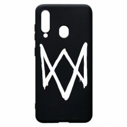 Чехол для Samsung A60 Graffiti Watch Dogs logo - PrintSalon