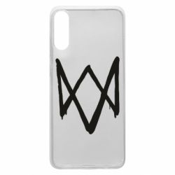Чехол для Samsung A70 Graffiti Watch Dogs logo - PrintSalon