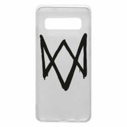 Чехол для Samsung S10 Graffiti Watch Dogs logo-PrintSalon Чехол для Samsung S10 Graffiti Watch Dogs logo