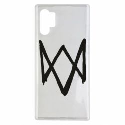 Чехол для Samsung Note 10 Plus Graffiti Watch Dogs logo-PrintSalon Чехол для Samsung Note 10 Plus Graffiti Watch Dogs logo