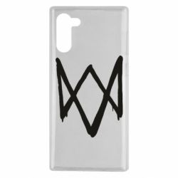 Чехол для Samsung Note 10 Graffiti Watch Dogs logo - PrintSalon