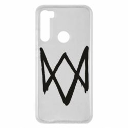 Чехол для Xiaomi Redmi Note 8 Graffiti Watch Dogs logo-PrintSalon Чехол для Xiaomi Redmi Note 8 Graffiti Watch Dogs logo
