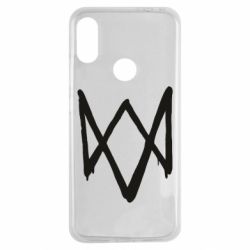 Чехол для Xiaomi Redmi Note 7 Graffiti Watch Dogs logo - PrintSalon