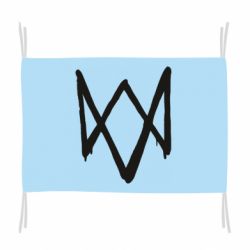 Флаг Graffiti Watch Dogs logo