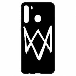 Чехол для Samsung A21 Graffiti Watch Dogs logo - PrintSalon