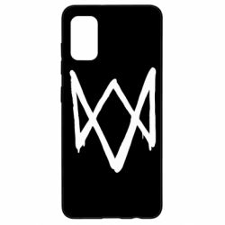 Чехол для Samsung A41 Graffiti Watch Dogs logo - PrintSalon