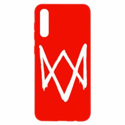 Чехол для Samsung A50 Graffiti Watch Dogs logo - PrintSalon