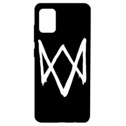 Чехол для Samsung A51 Graffiti Watch Dogs logo