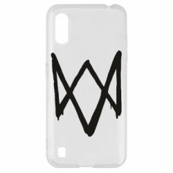 Чехол для Samsung A01/M01 Graffiti Watch Dogs logo - PrintSalon