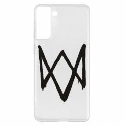 Чехол для Samsung S21+ Graffiti Watch Dogs logo - PrintSalon
