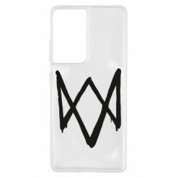Чохол для Samsung S21 Ultra Graffiti Watch Dogs logo
