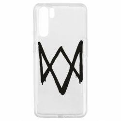 Чехол для Oppo A91/Reno3 Graffiti Watch Dogs logo - PrintSalon