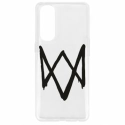 Чехол для Oppo Reno 4 Pro Graffiti Watch Dogs logo - PrintSalon