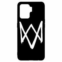 Чехол для Oppo Reno 5 Lite Graffiti Watch Dogs logo-PrintSalon Чехол для Oppo Reno 5 Lite Graffiti Watch Dogs logo