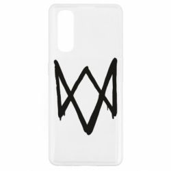 Чехол для Oppo Find X2 Graffiti Watch Dogs logo-PrintSalon Чехол для Oppo Find X2 Graffiti Watch Dogs logo