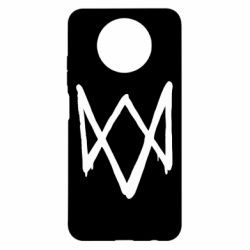 Чехол для Xiaomi Redmi Note 9 5G/Redmi Note 9T Graffiti Watch Dogs logo - PrintSalon