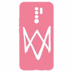 Чехол для Xiaomi Redmi 9 Graffiti Watch Dogs logo - PrintSalon