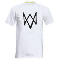 Мужская футболка для спорта Graffiti Watch Dogs logo - PrintSalon