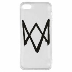 Чехол для iPhone5/5S/SE Graffiti Watch Dogs logo - PrintSalon
