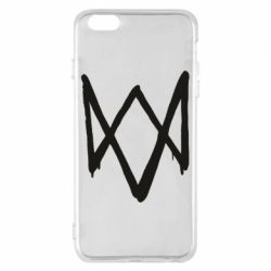 Чехол для iPhone 6 Plus/6S Plus Graffiti Watch Dogs logo - PrintSalon