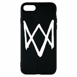 Чехол для iPhone 8 Graffiti Watch Dogs logo - PrintSalon