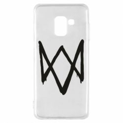 Чехол для Samsung A8 2018 Graffiti Watch Dogs logo
