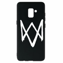 Чехол для Samsung A8+ 2018 Graffiti Watch Dogs logo - PrintSalon