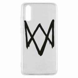 Чехол для Huawei P20 Graffiti Watch Dogs logo - PrintSalon