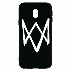 Чехол для Samsung J3 2017 Graffiti Watch Dogs logo - PrintSalon