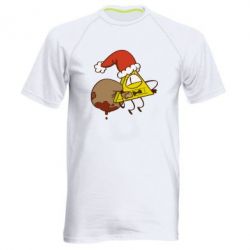 Чоловіча футболка для спорту Gravity falls Cipher santa - PrintSalon