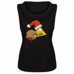 Майка жіноча Gravity falls Cipher santa - PrintSalon