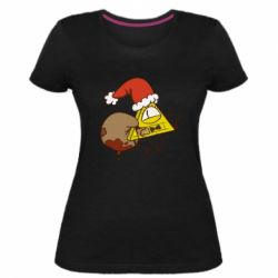 Женская премиум футболка Gravity falls Cipher santa