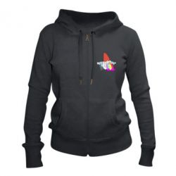 Женское худи на молнии Gravity Falls, dwarf and rainbow - PrintSalon