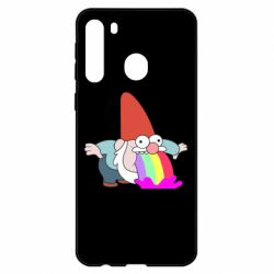 Чехол для Samsung A21 Gravity Falls, dwarf and rainbow - PrintSalon