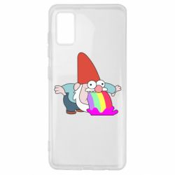Чехол для Samsung A41 Gravity Falls, dwarf and rainbow