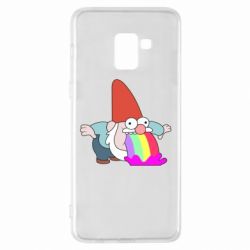 Чехол для Samsung A8+ 2018 Gravity Falls, dwarf and rainbow - PrintSalon