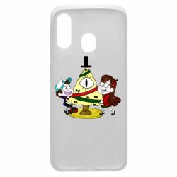 Чехол для Samsung A40 Gravity falls: happy new year - PrintSalon