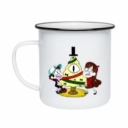 Кружка эмалированная Gravity falls: happy new year - PrintSalon