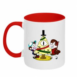 Чашка двокольорова Gravity falls: happy new year