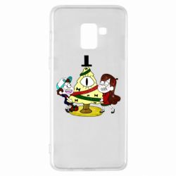 Чехол для Samsung A8+ 2018 Gravity falls: happy new year - PrintSalon