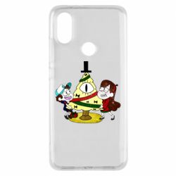 Чехол для Xiaomi Mi A2 Gravity falls: happy new year - PrintSalon