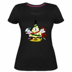 Женская премиум футболка Gravity falls: happy new year