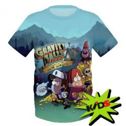Детская 3D футболка Gravity Falls Mabel and Dipper - PrintSalon